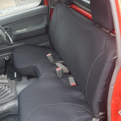 Holden Rodeo Poly Canvas seat covers Poly Canvas seat covers fitted to a Holden Rodeo