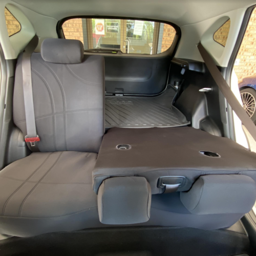 Neoprene seat covers fitted to a Kia Picanto