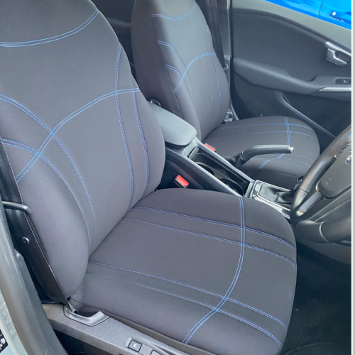 Neoprene seat covers fitted to a Holden Commodore Ute