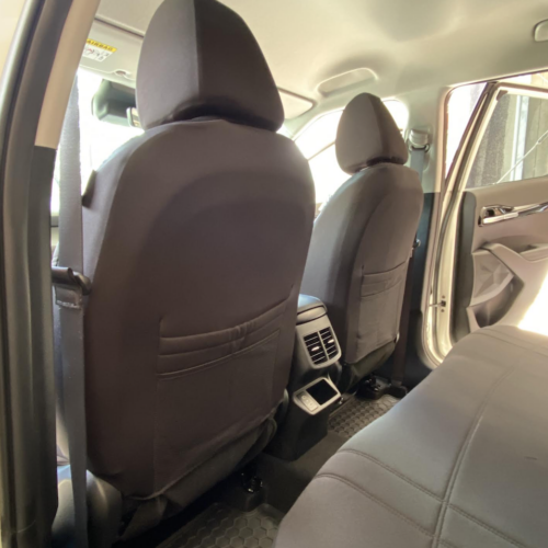 Neoprene seat covers fitted to a Holden Commodore Sedan