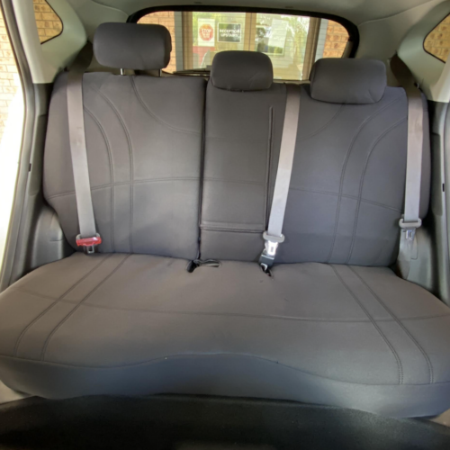 Neoprene seat covers fitted to a Kia Picanto