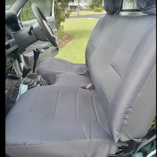 Nissan Navara seat covers Seat covers fitted to a Nissan Navara