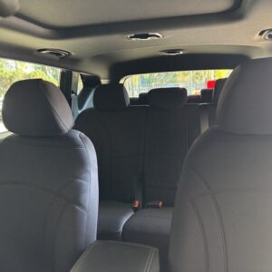 Neoprene seat covers fitted to a Ssangyong Rexton