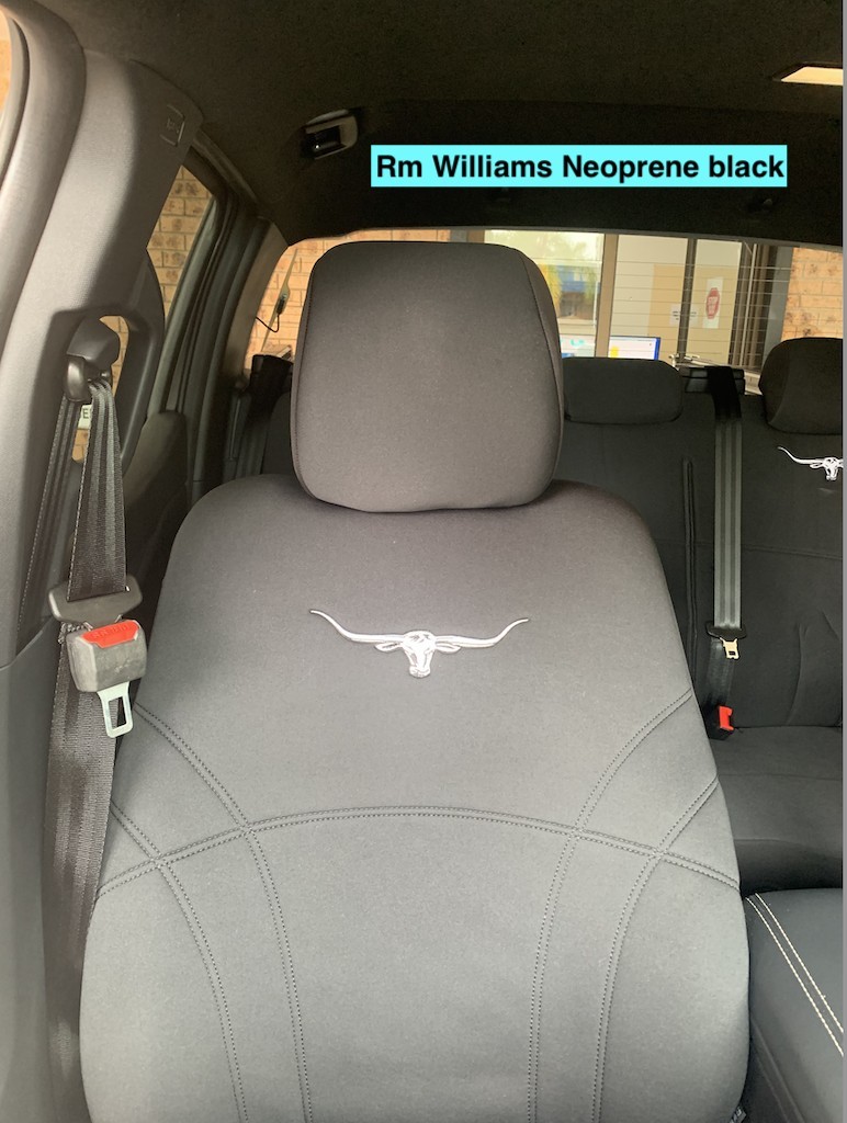 Volkswagen ID. Buzz R.M. Williams Neoprene seat covers R.M. Williams Neoprene seat covers fitted to a Volkswagen ID. Buzz