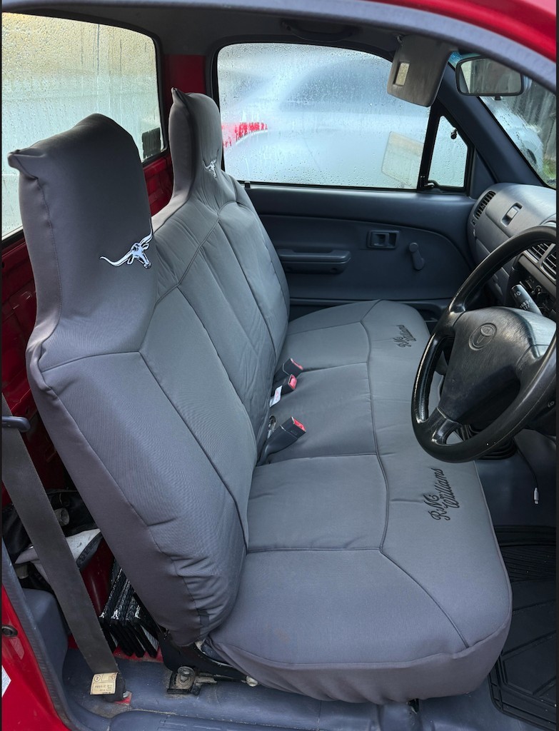 Holden Rodeo seat covers Seat covers fitted to a Holden Rodeo