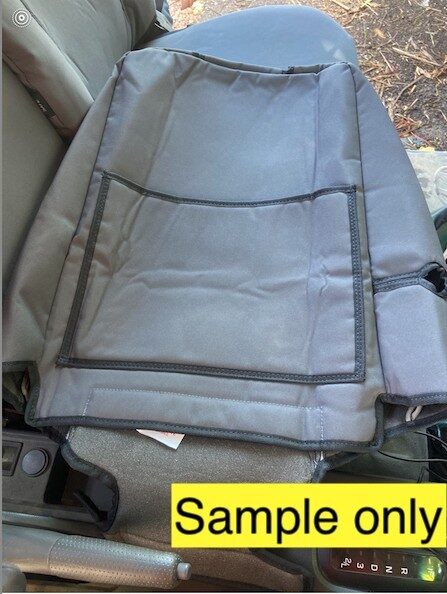 Toyota Landcruiser Ute Super Tough Canvas seat covers Super Tough Canvas seat covers fitted to a Toyota Landcruiser Ute