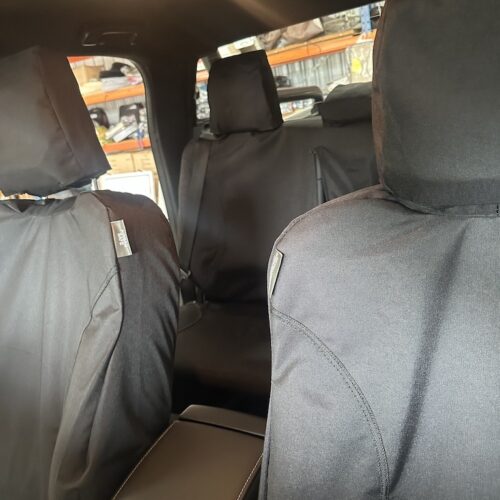 Poly Canvas seat covers fitted to a Toyota Hilux