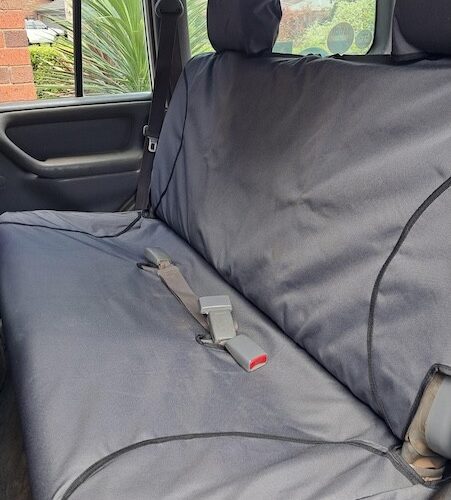 Poly Canvas seat covers fitted to a Toyota Landcruiser SUV