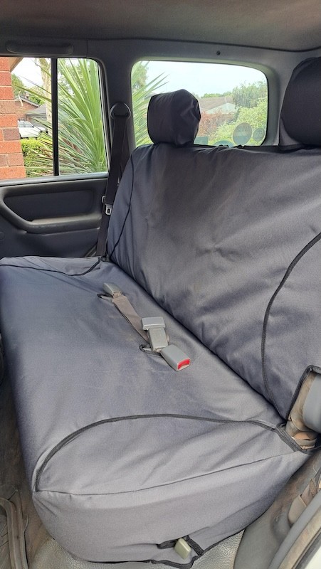 Poly Canvas seat covers fitted to a Toyota Landcruiser SUV