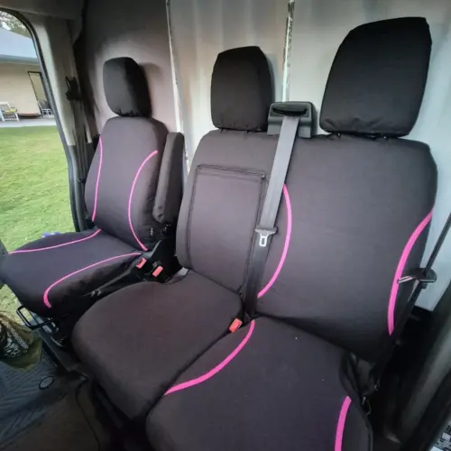 Mercedes Sprinter Poly Canvas seat covers Poly Canvas seat covers fitted to a Mercedes Sprinter
