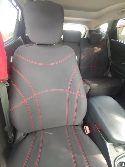 Neoprene seat covers fitted to a Holden Commodore Sedan