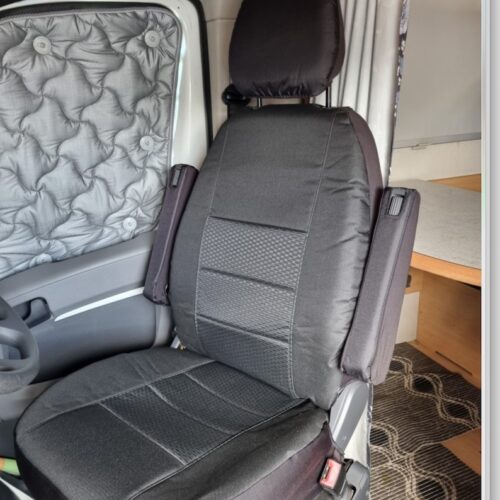 Waterproof Jacquard seat covers fitted to a LDV Deliver 7