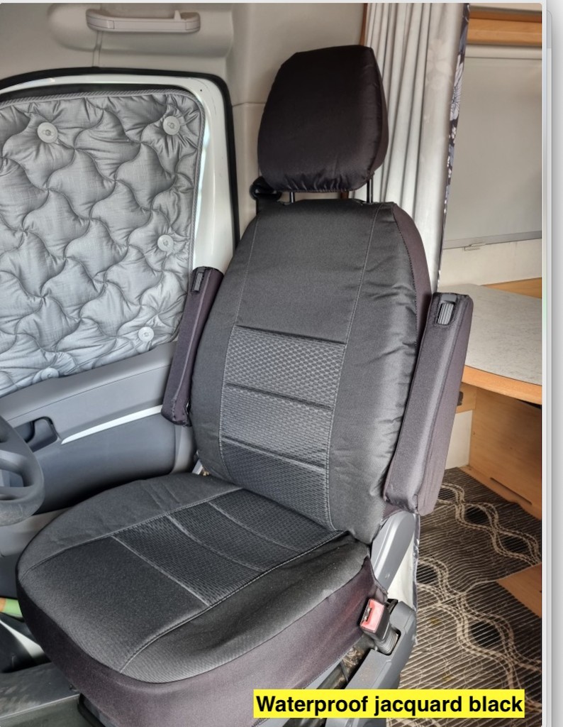 Waterproof Jacquard seat covers fitted to a LDV Deliver 7