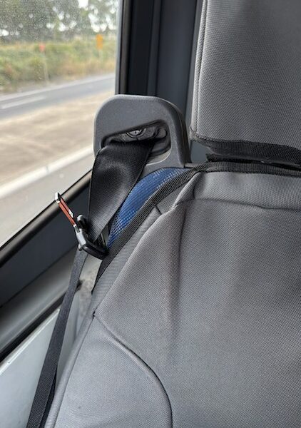 Seat covers fitted to a ISRI 6860-870 NTS2