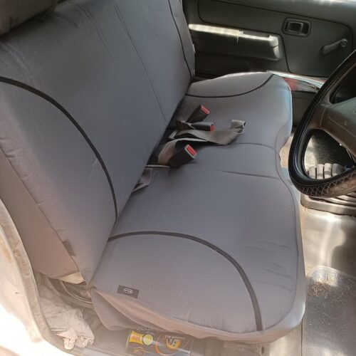 Poly Canvas seat covers fitted to a Nissan Navara