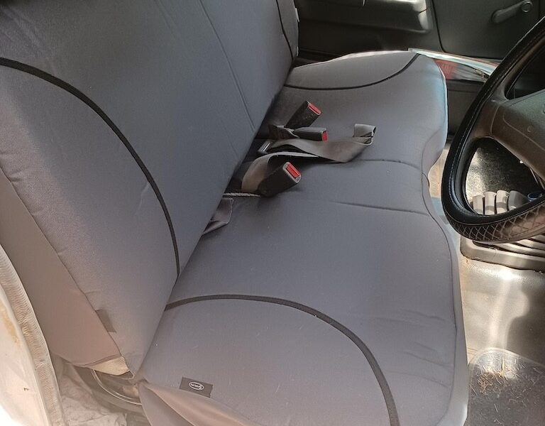 Nissan Navara Poly Canvas seat covers Poly Canvas seat covers fitted to a Nissan Navara