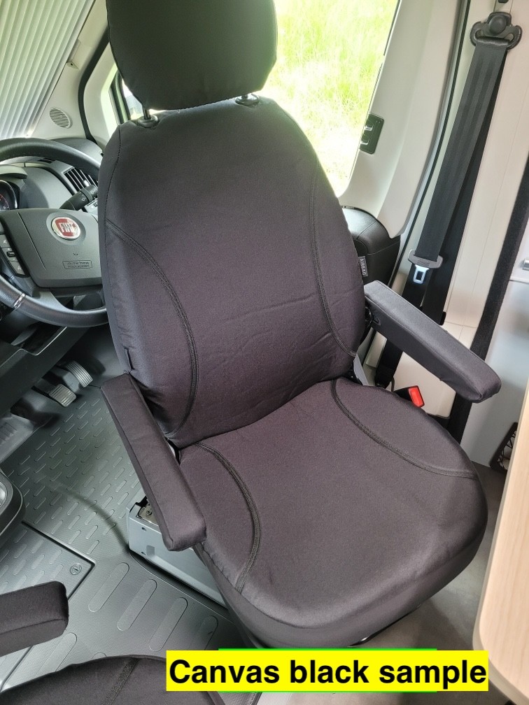 Poly Canvas seat covers fitted to a LDV Deliver 7