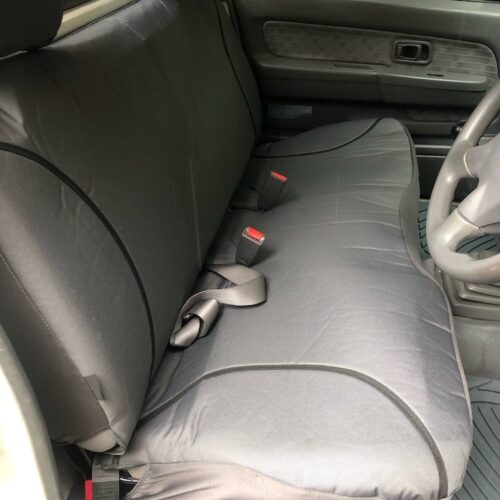 Poly Canvas seat covers fitted to a Nissan Navara