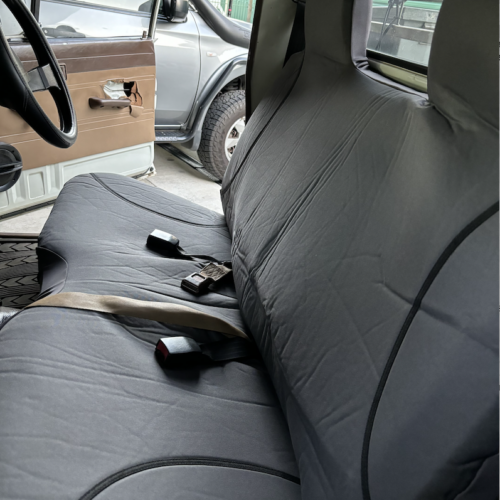 Poly Canvas seat covers fitted to a Holden Kingswood