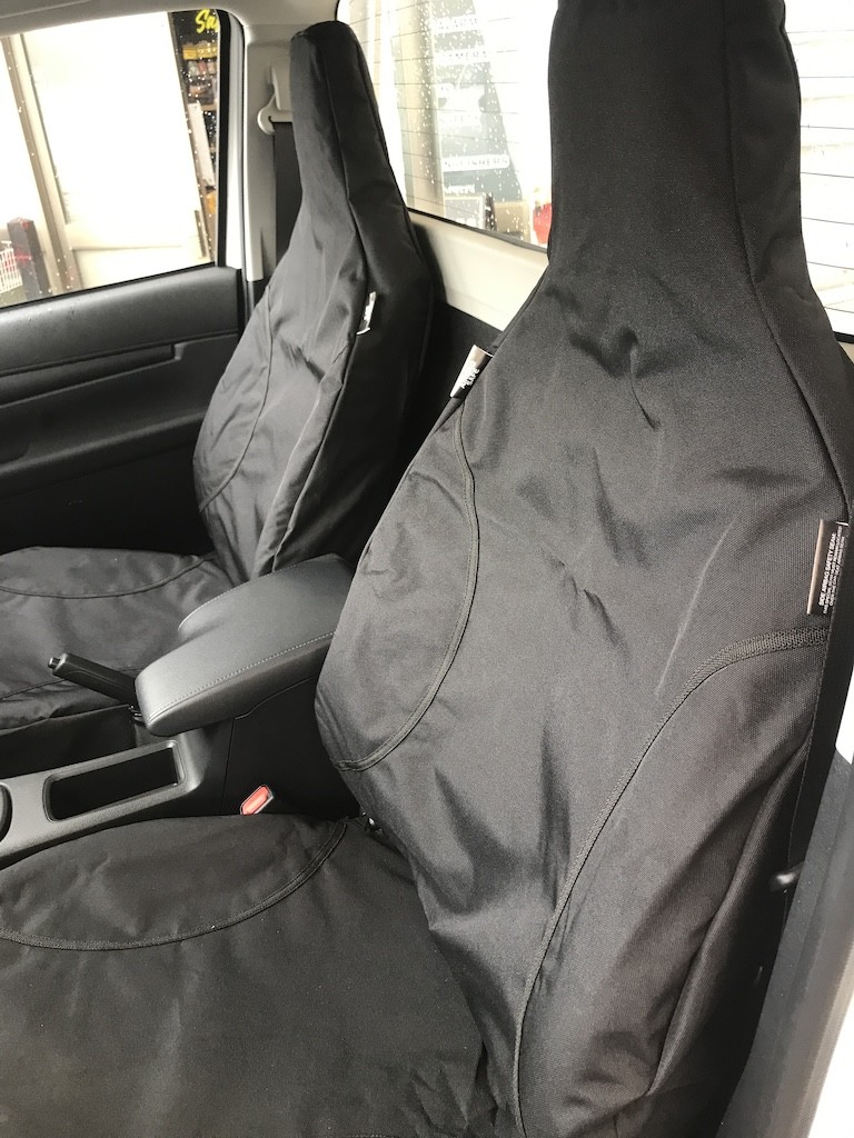 Poly Canvas seat covers fitted to a Toyota Hilux