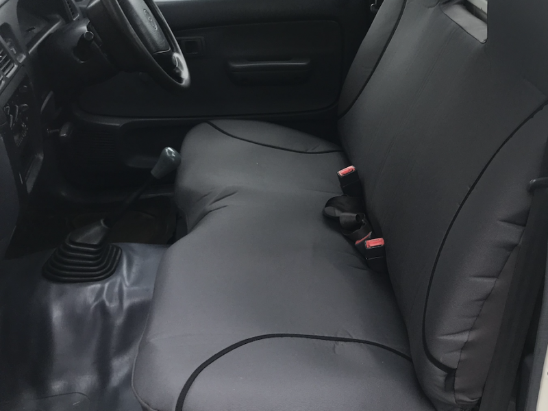 Toyota Hilux Poly Canvas seat covers Poly Canvas seat covers fitted to a Toyota Hilux