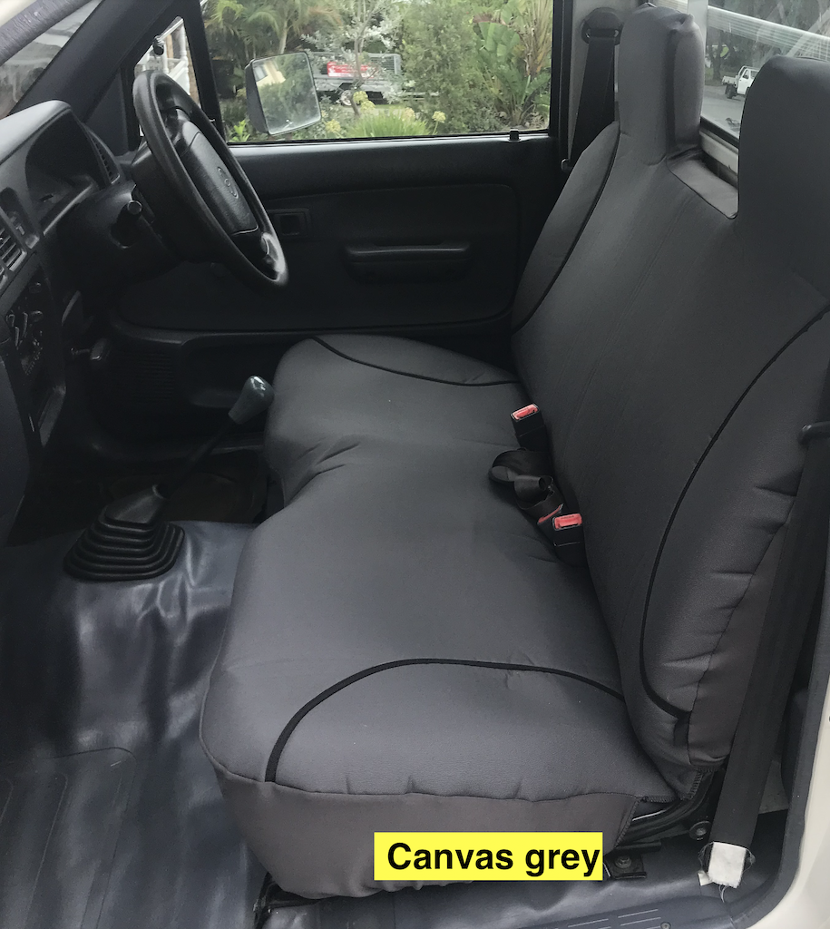 Toyota Hilux Poly Canvas seat covers Poly Canvas seat covers fitted to a Toyota Hilux