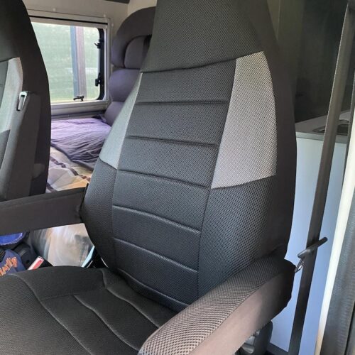 Seat covers fitted to a Mercedes Sprinter