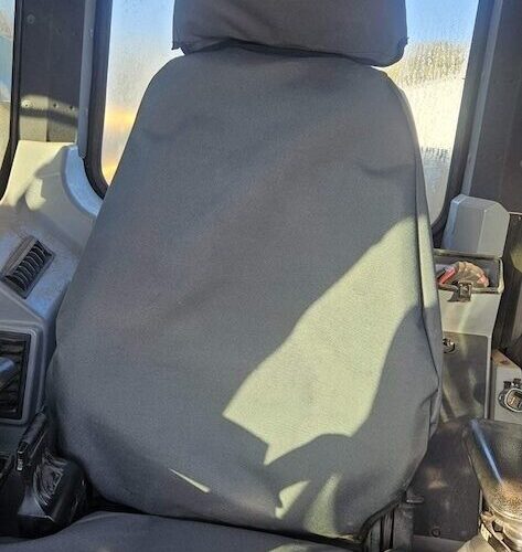 Kubota Excavator Poly Canvas seat covers Poly Canvas seat covers fitted to a Kubota Excavator