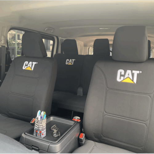 Volkswagen ID. Buzz Caterpillar Canvas seat covers Caterpillar Canvas seat covers fitted to a Volkswagen ID. Buzz