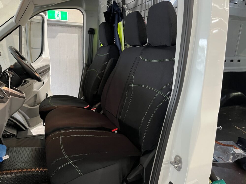 LDV Edeliver 7 Neoprene seat covers Neoprene seat covers fitted to a LDV Edeliver 7