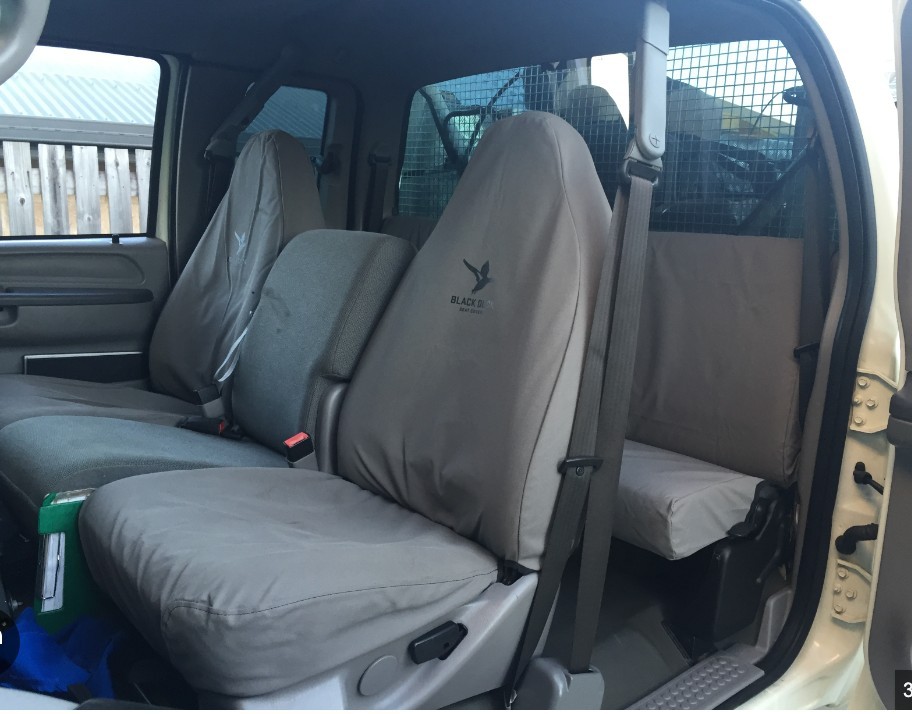 Ford F Series Black Duck Canvas seat covers Black Duck Canvas seat covers fitted to a Ford F Series