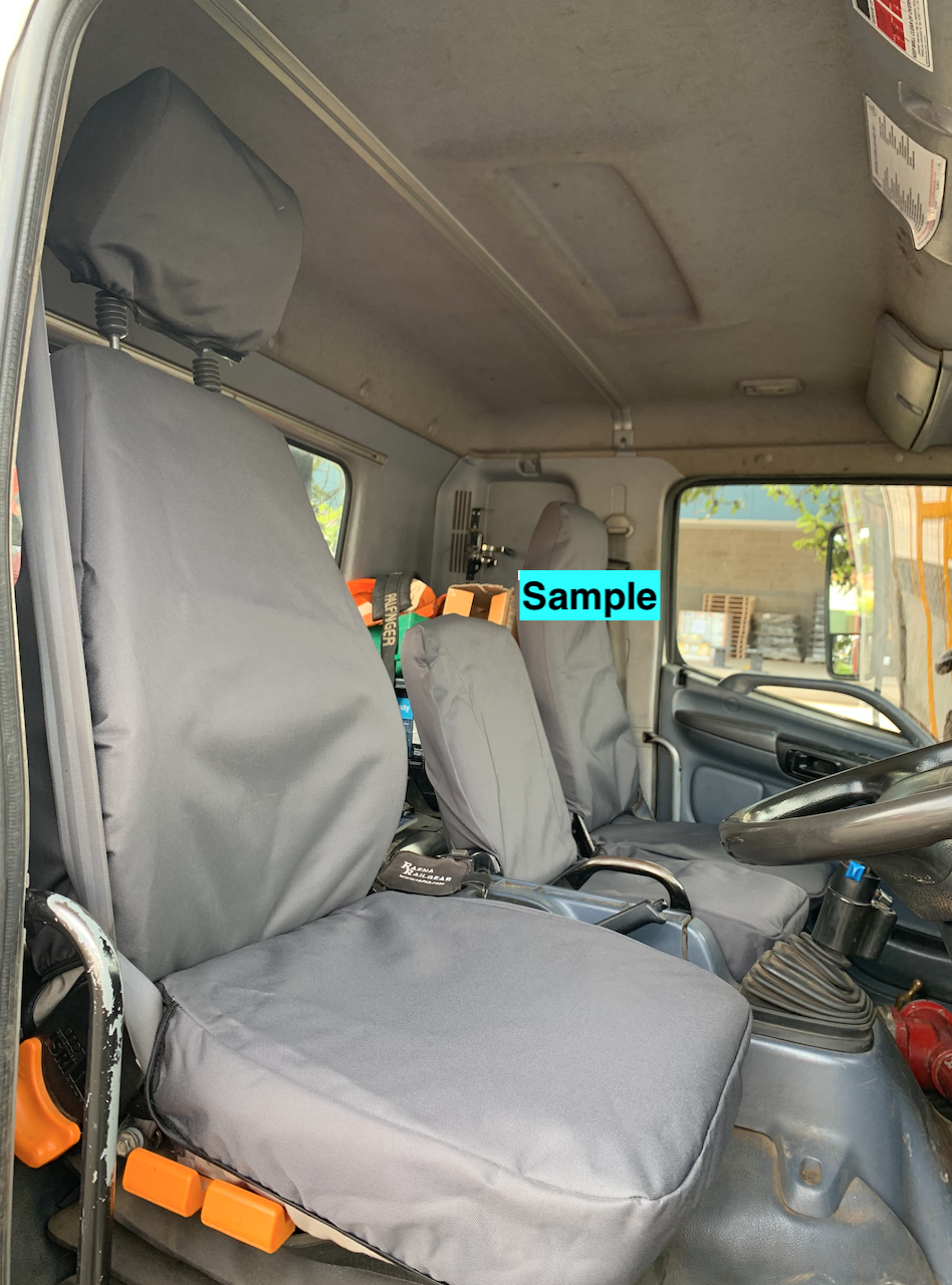 Isuzu F Series Poly Canvas seat covers Poly Canvas seat covers fitted to a Isuzu F Series