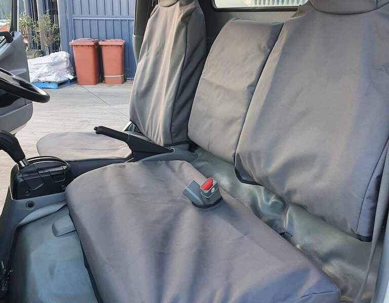 Poly Canvas seat covers fitted to a Hino 300