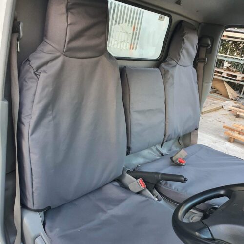 Poly Canvas seat covers fitted to a Mitsubishi Fuso Canter