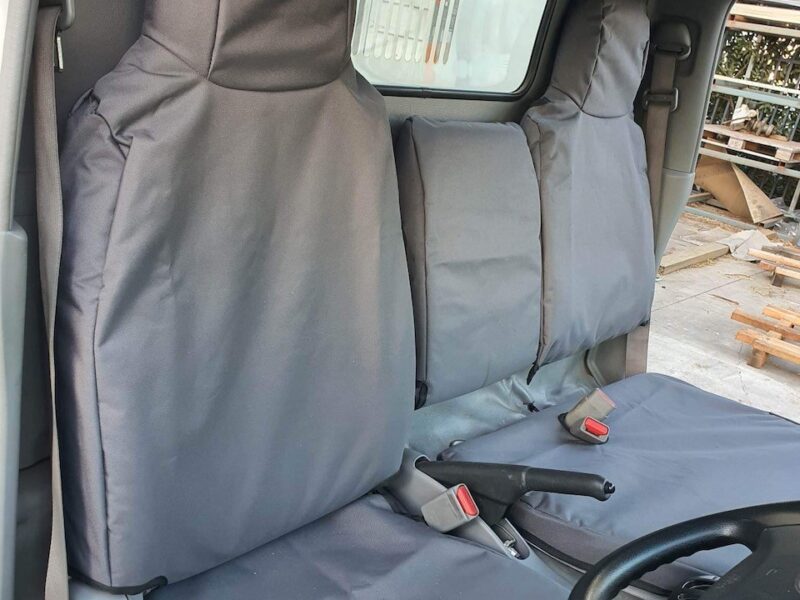 Poly Canvas seat covers fitted to a Mitsubishi Fuso Canter