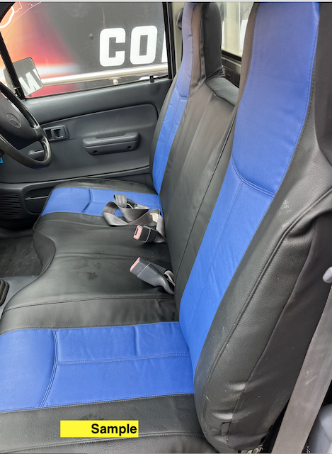Holden Rodeo Leather Look seat covers Leather Look seat covers fitted to a Holden Rodeo