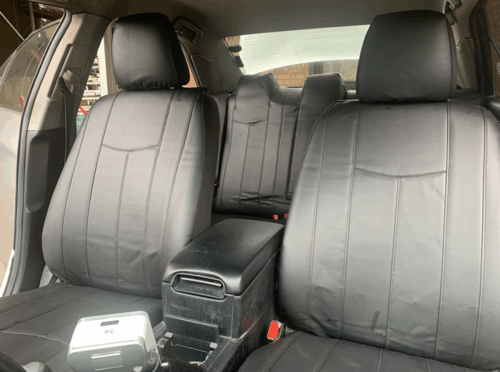 Leather Look seat covers fitted to a Toyota Camry