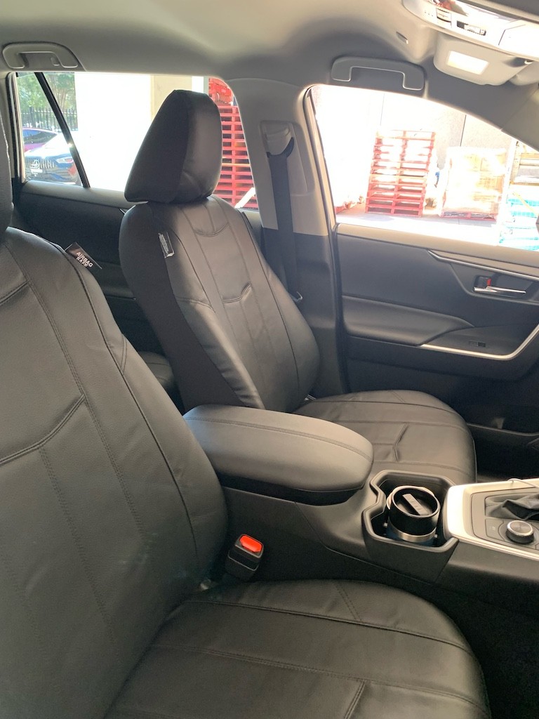 Leather Look seat covers fitted to a Holden Commodore Ute