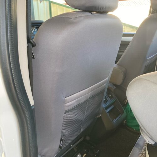 Mahindra Pikup Poly Canvas seat covers Poly Canvas seat covers fitted to a Mahindra Pikup