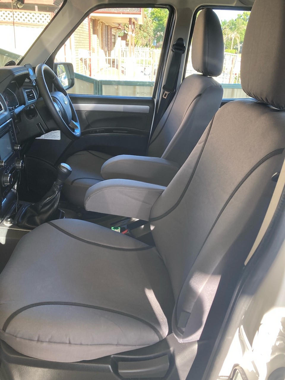 Mercedes Sprinter Poly Canvas seat covers Poly Canvas seat covers fitted to a Mercedes Sprinter