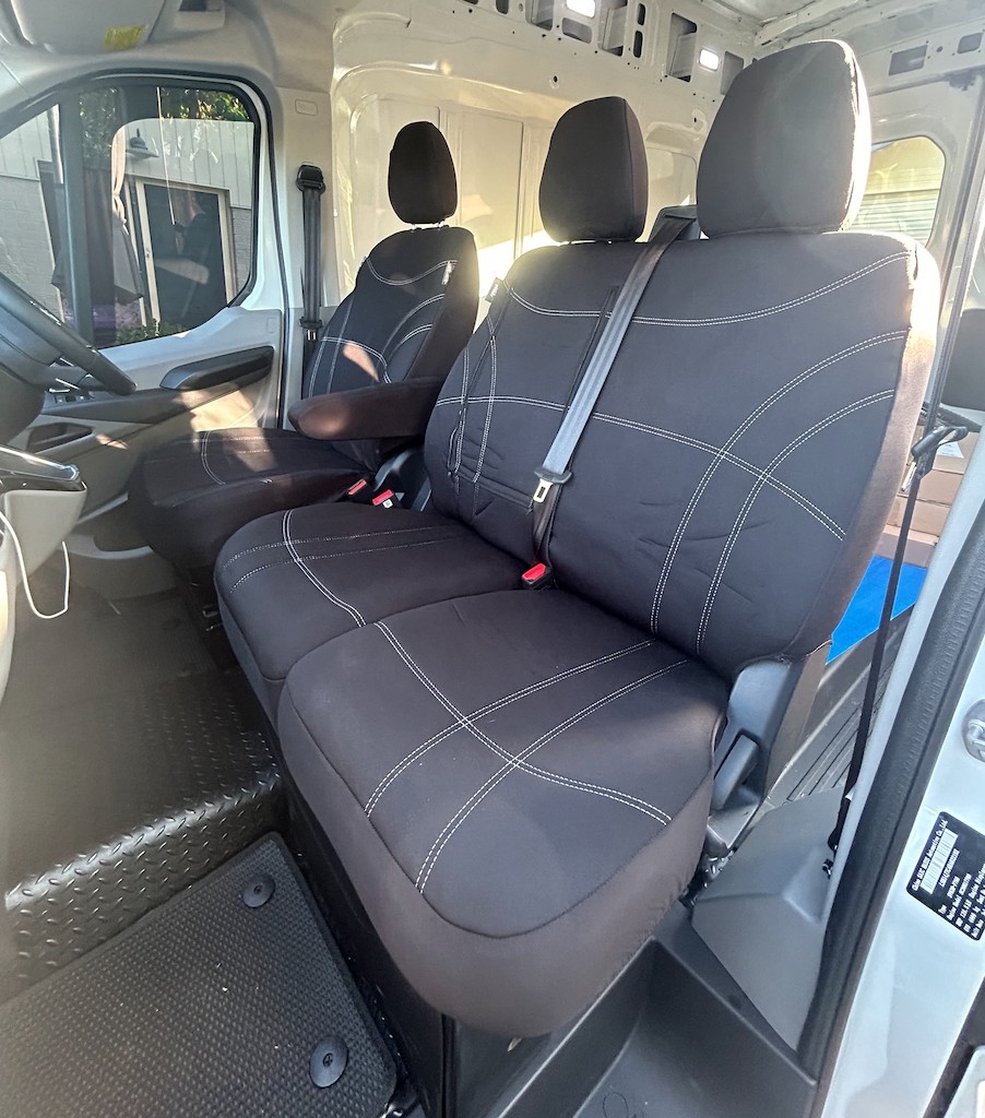 LDV Deliver 9 Neoprene seat covers Neoprene seat covers fitted to a LDV Deliver 9