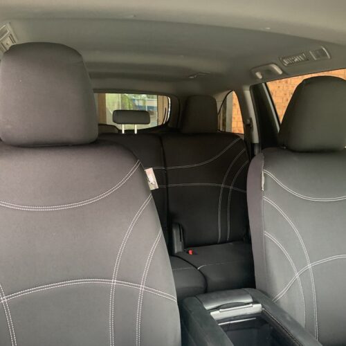 Toyota Hilux Neoprene seat covers Neoprene seat covers fitted to a Toyota Hilux