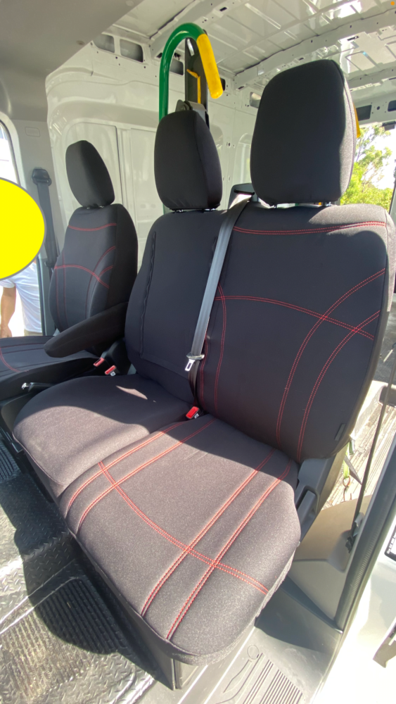 LDV Edeliver 7 Neoprene seat covers Neoprene seat covers fitted to a LDV Edeliver 7