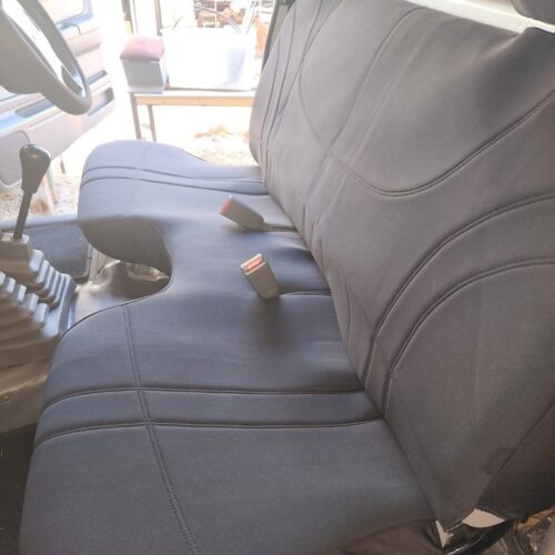 Nissan Navara Neoprene seat covers Neoprene seat covers fitted to a Nissan Navara