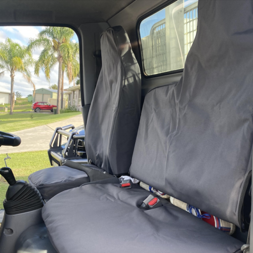Isuzu N Series Poly Canvas seat covers Poly Canvas seat covers fitted to a Isuzu N Series