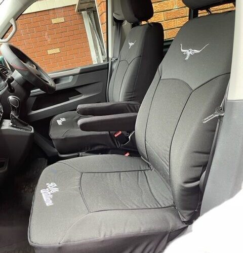 Seat covers fitted to a Mercedes Sprinter