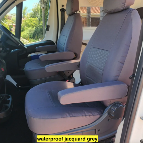 Waterproof Jacquard seat covers fitted to a LDV Deliver 7